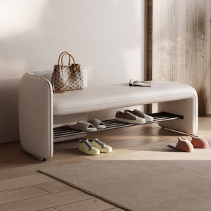 Minimalist Modern Change Shoes Rack Home Doorway Footstool Shoes Rack Hallway Storage Shoes Rack Bedroom Bed End Stool Living Room Bench