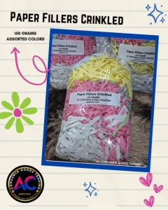 SHREDDED PAPERS/PAPER FILLERS - ASSORTED COLORS (150 GRAMS/PACK)