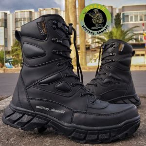 sepatu pdl tni polri scurity satpam satpol pp safety boots tactial caanggo militery terbaru