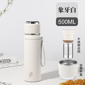 Cốc Trà Ấm Bằng Thép Không Gỉ 316 Cỡ Lớn HuaYa Cốc Trà Ngoài Trời Di Động Cốc Nước Cách Nhiệt Bằng Thép Không Gỉ