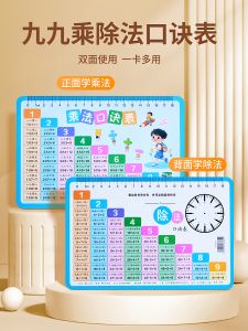 Multiplication Table Card Primary School Students Memorization Tool Large 99 Multiplication And Division Formula Cards