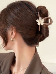 New Arrival Small and Medium Grip Elegant Barrettes Back Head Shark Clip Accessible Luxury Fancy Fall and Winter Niche Style Clip Hairware