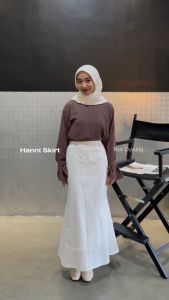 YEPPUOUTFIT - Hanni Skirt | Basic Rok Wanita Model Duyung Lucu Bahan Linen Twill Casual Nyaman