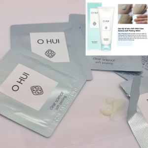 OHUI combo 10 Gói Tẩy tế bào da chết làm sạchdưỡng sáng da Ohui clear Science soft Peeling 1ml