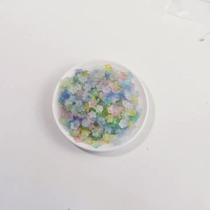 200pcs/lot 11mm Acrylic Flowers Beads Colorful Five Petals Flower Spacer Beads Loose Beads Caps For DIY Jewelry Making Findings