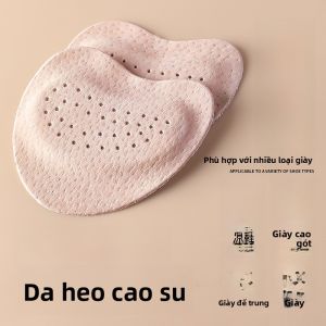 LINGMIAO | Miếng lót giày da thật nửa bàn chân cho giày cao gót và sandal Miếng lót chống trượt siêu mềm thấm hút mồ hôi giảm đau