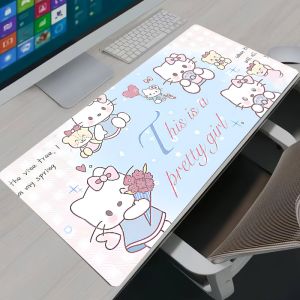 Sanrio | Tấm Lót Chuột Bằng Da Cỡ Lớn Phong Cách Ins 90x45cm Tấm Lót Bàn Trang Trí Để Bàn Chống Trượt Có Giá Trị Cao Sanrio Chống Bụi Bẩn