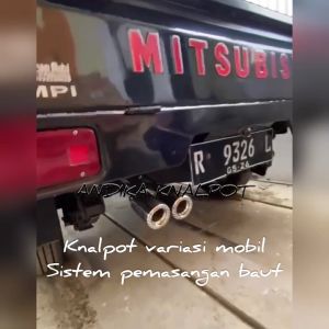 BAYAR DITEMPAT KNALPOT MOBIL CABANG HKS ULIR SISTEM PEMASANGAN BAUT (VARIASI KNALPOT CABANG ULIR)