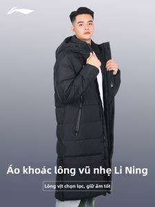 Li-Ning | Áo Khoác Thể Thao Thời Trang Có Mũ Trùm Đầu Dài Qua Gối