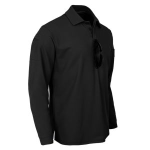 Mens Quick Dry Pullover Long Sleeve Shirts Summer Plus Size Breathable Clothes Tactical Elastic Plain Turn-down T-shirts