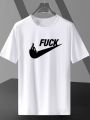 Funny Funny TikTok Same Dasabi Print Short Sleeve T-shirt DIY Custom Half Sleeve Brothers' Clothes Student Clothes. 