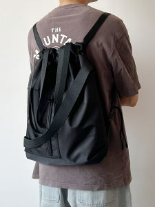 Túi Đeo Vai Đôi Phong Cách Đường Phố Dung Tích Lớn Túi Tote Đeo Chéo Túi Nylon Có Dây Rút Túi Đeo Vai Đơn Túi Đựng Đồ Dùng Học Tập