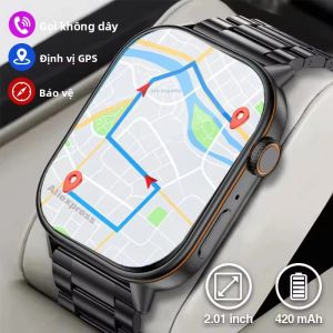   Đồng Hồ Thông Minh GPS Tích Hợp Thời Trang Nhẹ Nhàng Dành Cho Người Lớn Thể Thao La Bàn Sức Khỏe Ngoài Trời SOS Người Già Nam Nữ Với Chức Năng Theo Dõi Sức Khỏe