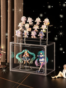 AMU·PIGGY | Acrylic Display Case With Door  Step Design