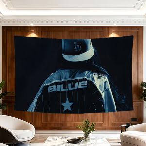 Singer B-Billie E-Eilish flag Decorative Banners Suitable For Outdoor Camping Family Parties And Garden Walls Gift