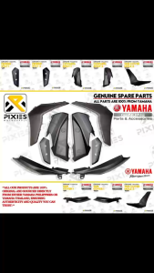 YAMAHA NMAX TURBO V3 NMAX NEO SPARE PART MAGMA BLACK GENUINE FAIRINGS KAHA PLASTIC PART PER PIECE