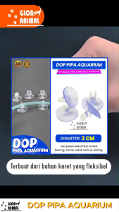DOP PIPA AQUARIUM KOP PIPA BENING SELANG SPIRAL TEMPEL KACA AQUASCAPE