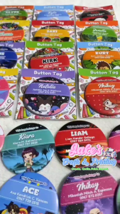 Personalized Button Pin Customizable Design with Unique Characters and Colors Durable Material for Gifts Events or Everyday Wear