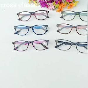 แว่นสายตาสั้น-0.5ถึง-4.0 กรอบแว่นดัดงอได้ ทรงเหลี่ยม รหัส CGS21 สีชมพู