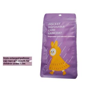 Áo mưa không thấm nước thời trang với thiết kế dây rút và còng đàn hồi