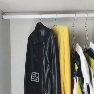 (STAINLESS STEEL) WJS Space Saving Cloth Hanger Ring Chain Up to 110cm Length 18 Rings Slots Premium Stainless Steel Durable ABS Plastic Cloth Hanging Hook Chain Cloth Display Chain Hanging Chain Rantai Penyankut Pakaian 衣柜挂链 (FREE RM50 VOUCHER)