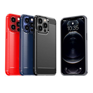 LIANPO For Redmi 8 Redmi 8A Phone Case Armor Carbon Fiber TPU Soft Silicone Back Cover Redmi 8 Case
