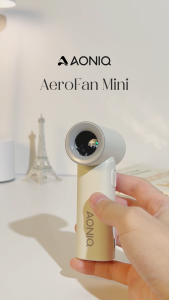 AONIQ AeroFan Mini Portable Turbo Handheld Fan 3000mAh Battery 100 Level Strong Wind For Outdoor Travel