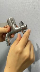 StainlessSUS 304/Keran Taman/Kran Cuci Tembok Dinding/ keran air stainless/1/2 Inch/Kran Air/ anti karat murni/KRAN Wall TEMBOK