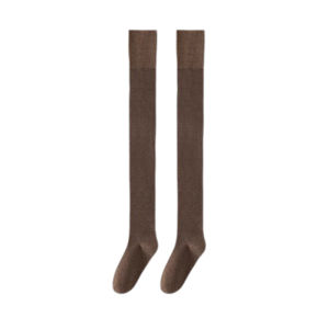 Thickened Long Tube Socks Womens Winter Cotton Knee High Socks Breathable Anti-Odor High Tube Pure Cotton Knee Pad Ladies