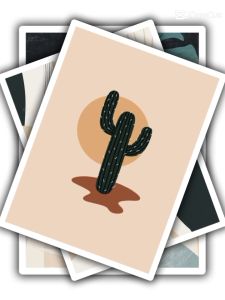 Dekorasi Dinding Tema Nature dengan Papan MDF 6mm 20x30