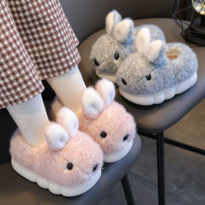 รองเท้าแตะเด็กบุขนแกะ รองเท้าแตะบุขนแกะฤดูหนาวสำหรับเด็กชายและเด็กหญิง รองเท้าแตะบุขนแกะสำหรับครอบครัวในบ้าน รองเท้าแตะบุขนแกะแบบหุ้มข้อ