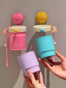 Magnetic Toothbrush Holder Stand Sink Side Storage Cup Anti Slip Wall Mounted New 2025 Inverted Style Dental Care Organizer