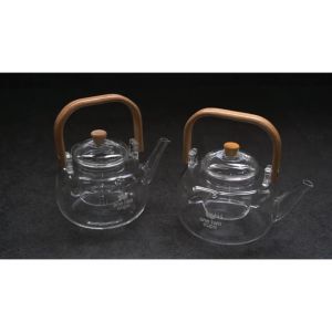 READY One Two Cups Teko teh yg ada saringannya satu set Tahan Panas Api Pitcher Teapot Glass 8CV10