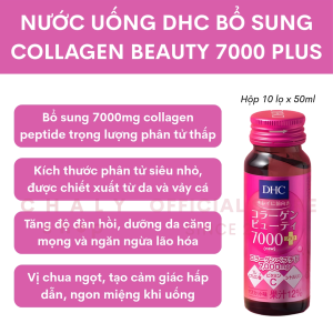 Nước uống DHC Collagen Beauty 7000 Plus 10 lọ x 50ml Nhật