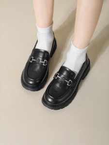 Josiny | Retro Thick Sole Loafers