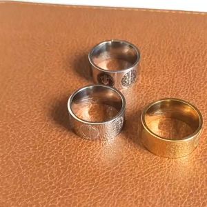 High Polishing High Brightness Pure Stainless Steel Fashion St. Benedict Ring Electroplating Engraving Corrosion Process Non-Fade CSPB Ring