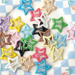 OFM-C1271 Jepit Rambut Bentuk Bintang Wanita Warna Warni Lucu / Star Hair Clip Jepitan Anak