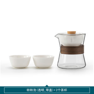 Thirty-Day Automatic Bean Bag Tea Making Fantastic Product Household Glass Tea Set Citrus Tea Brewing Teapot with Cover Strain Pitcher