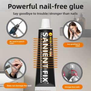 MONLEYTA | German No-Nail Glue Powerful Adhesive For Wall Tiles Metal Shelf Glass High Viscosity Quick Dry Special Use In Home Improvement