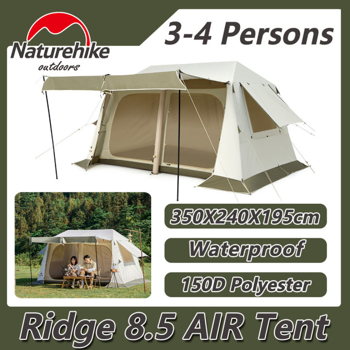 Inflatable Tent 2000mm Waterproof Tent Naturehike Roof AIR Inflatable Tent  150D Outdoor Camping