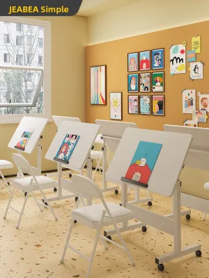 Jianbian | Foldable Drawing Table Portable Puzzle Drafting Table Study Desk for Children and Designers