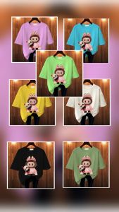 GET FASHION - KAOS LABUBU / T-SHIRT LABUBU / BLUS LABUBU / KAOS OVERSIZE LABUBU / KAOS COTTON COMBED