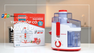 MÁY ÉP HOA QUẢ SUNHOUSE SHD5520 - Công suất 260W  Ép nhanh Dễ sử dụng Bảo hành 12 tháng