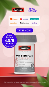 [Triple Pack] Swisse Ultiboost Hair Skin Nails 60 Tabs