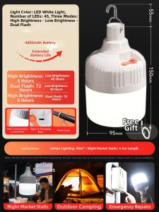 WENWEI | Rechargeable Emergency Lighting Bulb