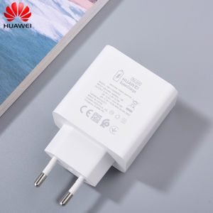 HUAWEI | 66W Super Fast Charger EU Plug for Huawei SuperCharge 6A USB C Cable Wall Adapter for Mate 60 50 Pro P50 Pura 90 Nova 8 9 10 12