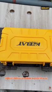 KEELAT KID003S Cordless Impact Wrench 1/2" Electric Brushless Wrench Gun Cordless Drill Driver with Two 20V 4Ah Battery