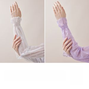 Miiow | Sun Protection Sleeve Covers Gentle Lace Summer UV Protection Loose Comfortable Arm Protection Ice Sleeve For Women