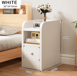 Morning Star Meja Nakas Mini Meja Nakas Kayu Meja Samping Kamar Tidur Lemari Laci Bedside Table O2A1