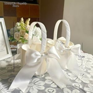 ZHENYIJIA| Wedding Flower Basket for Petals and Rings